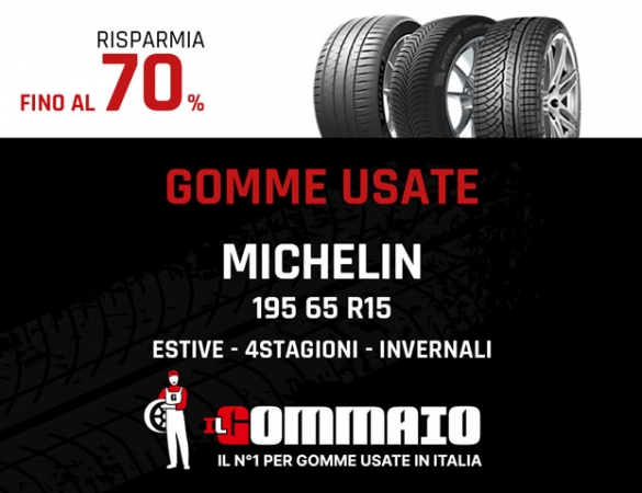 Gomme Usate 195 65 R15 91T MICHELIN come nuove 