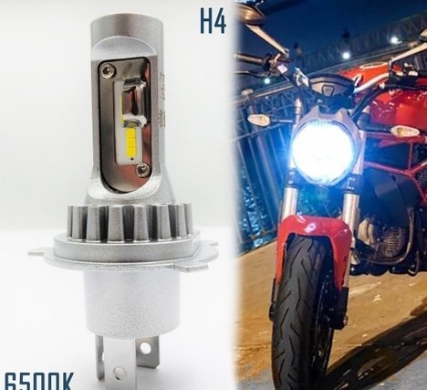 Lampada Moto FULL LED H4 BIANCO 