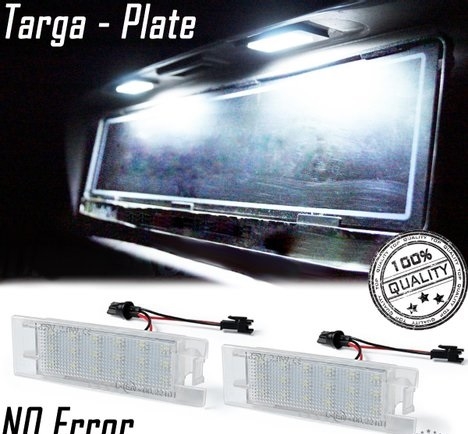 Luci Targa LED FIAT CINQUECENTO 91-98 Placchette 